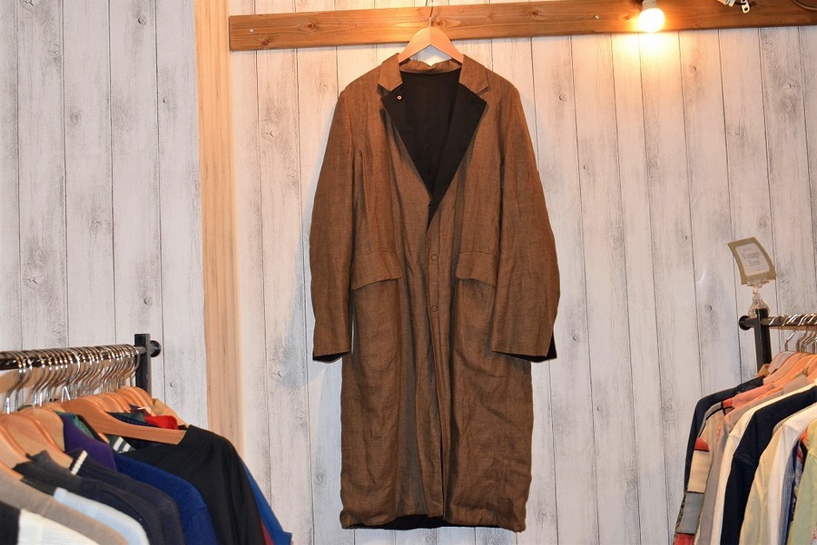 SUNSEA/サンシー】Reversible Speck Linen Coat 入荷情報[2019.08.01