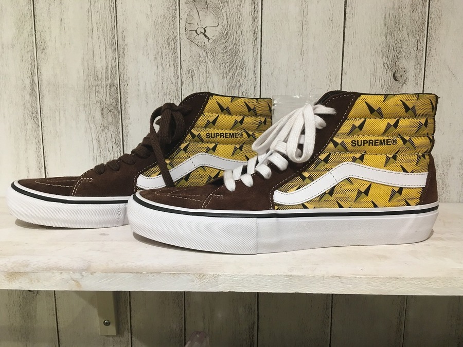 新品Supreme Vans Diamond Plate Sk8-Hi 28.5