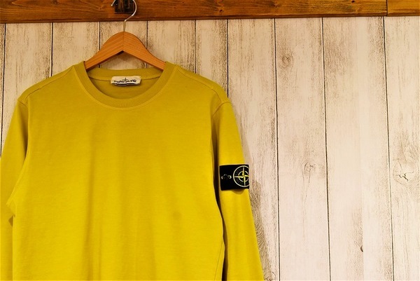 【QR鑑定済み】ストーンアイランド☆袖ワッペンロゴ入りロンT グリーン 入手困難 STONE ISLAND - 【QR鑑定済み】ストーンアイランド☆袖ワッペン
