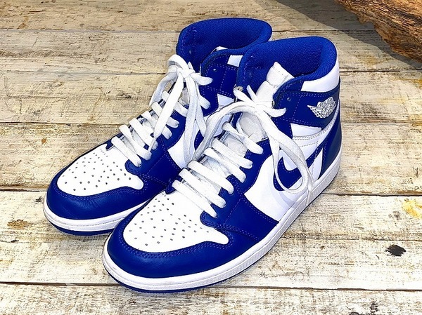 NIKE ナイキ AIR JORDAN 1 RETRO HIGH OG STORM BLUE 555088-127 エア ジョーダン1レトロハイオージーストーム ハイカットスニーカーシューズ ブルー/ホワイト US8.5/26.5cm