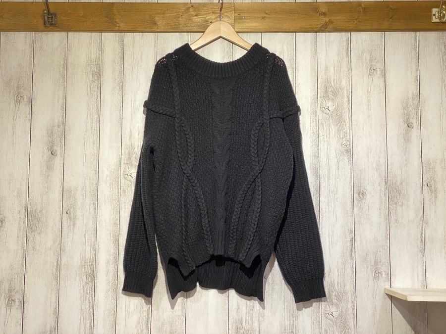 CLANE  3Dブレイドニット グレー(未使用品) CLANE（クラネ）の「CLANE 3Dブレイドニット（ニット/セーター）」 - WEAR