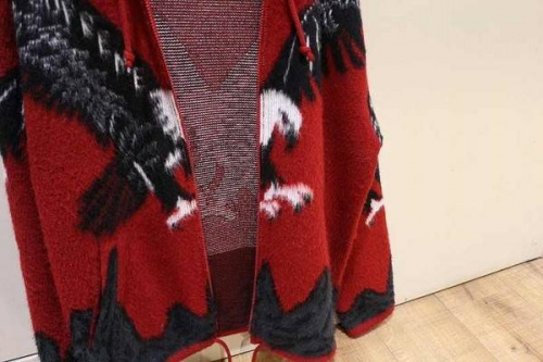 EAGLE HOODED ZIP UP SWEATER