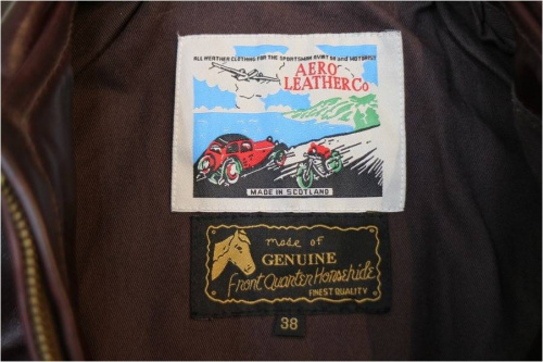 エアロレザーのレザージャケット
