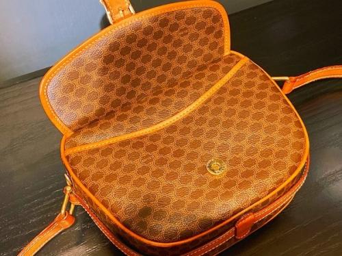 CELINE セリーヌ MC00/2 マカダム柄 スエード ショルダーバッグ