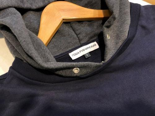 COMBO HOODED SWEATSHIRTのメンズ