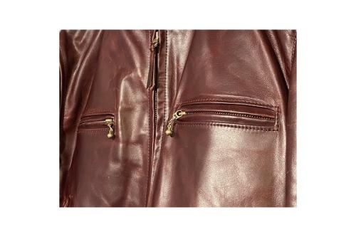 エアロレザーのレザージャケット