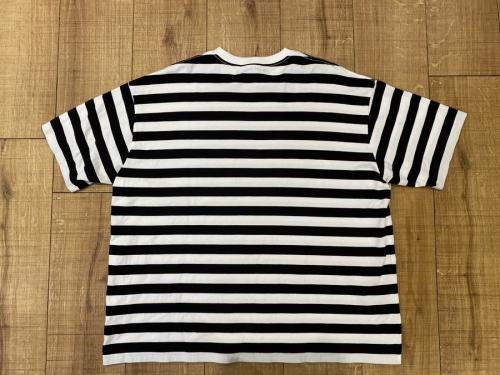 グラフペーパーのボーダーカットソー