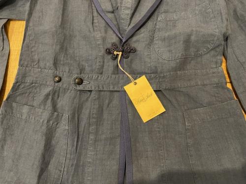 ハバーサックのチャイナリネンコート