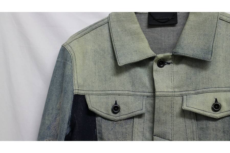 【公式】アクセサリーの激安通販 DIESEL BLACK エッジを利かせた切替デニムジャケット入荷 GOLD ジャケット・アウター