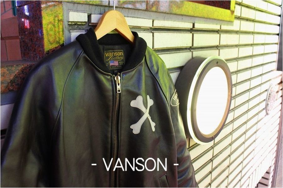vanson クロスボーンレザージャケット　サイズ44 最終値下げ 入荷速報]VANSONよりクロスボーンレザージャケットを入荷!![2018.12.27