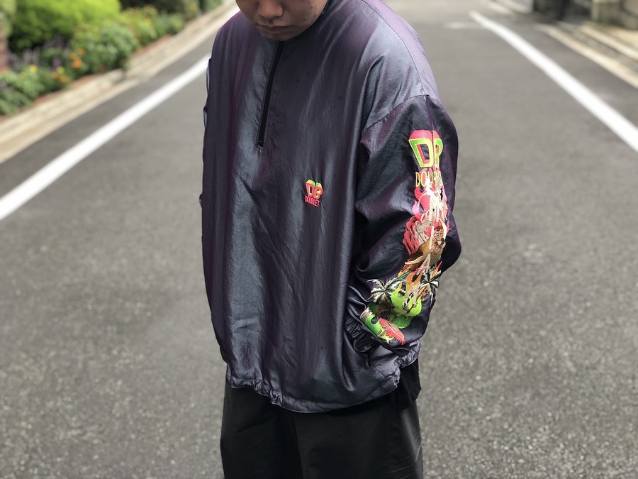 ナイロンジャケットCHAOS EMBROIDERY HALF-ZIP PULLOVER