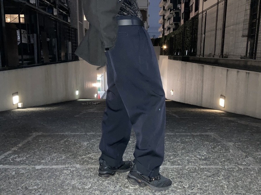 Y's for men スラックス Y's for men 12 TACK WAIST PANTS / WRINKLE WOOL GABARDINE