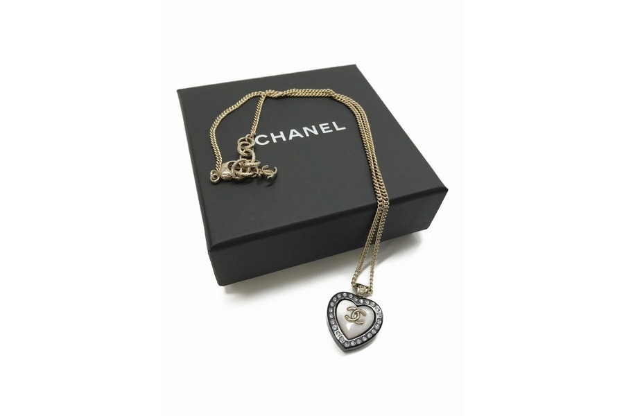 シャネル　CHANEL ハートモチーフ　ネックレス　ヴィンテージネックレス