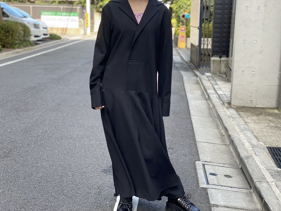 ◇YOHJI YAMAMOTO ➕NOIRヨウジヤマモトウールワンピース身幅約48 ...