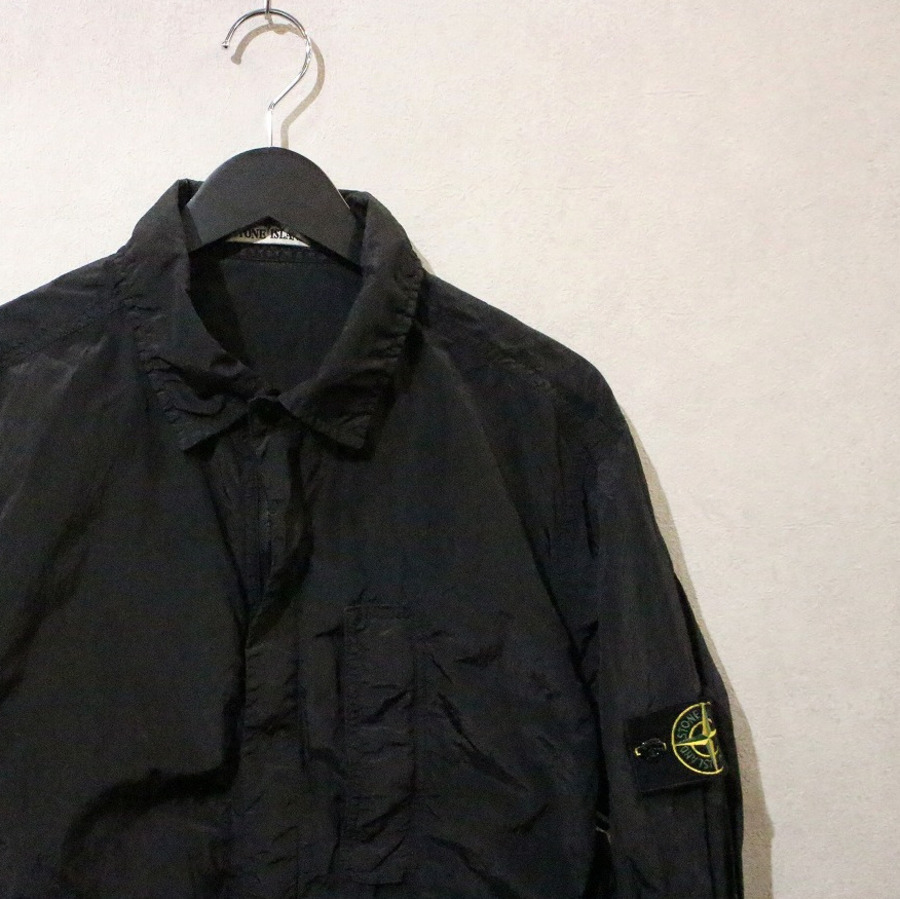 ◇美品◇STONE ISLAND◇ナイロンメタル◇シャツジャケット◇NAVY