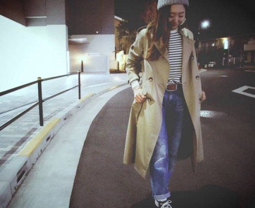 調布のトレンチコート