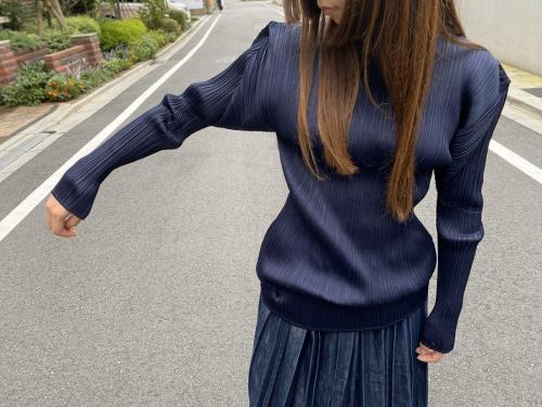 プリーツプリーズのプリーツカットソー