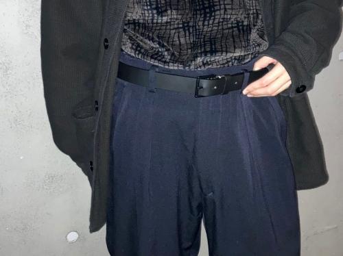 ワイズフォーメンヨウジヤマモトのギャバジンワイドスラックス