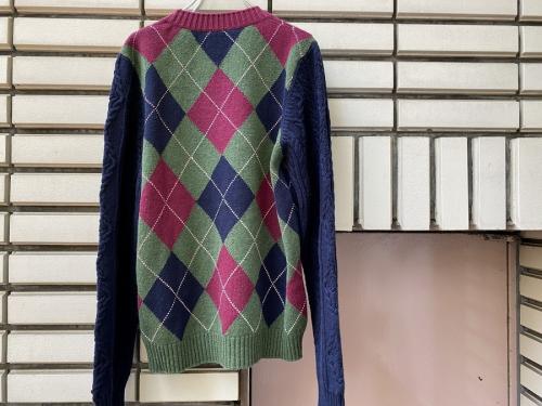 シャネルのカシミアアーガイルニット