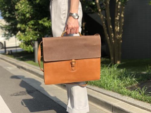 ツイストハンドル2WAYバッグのヴィンテージバッグ