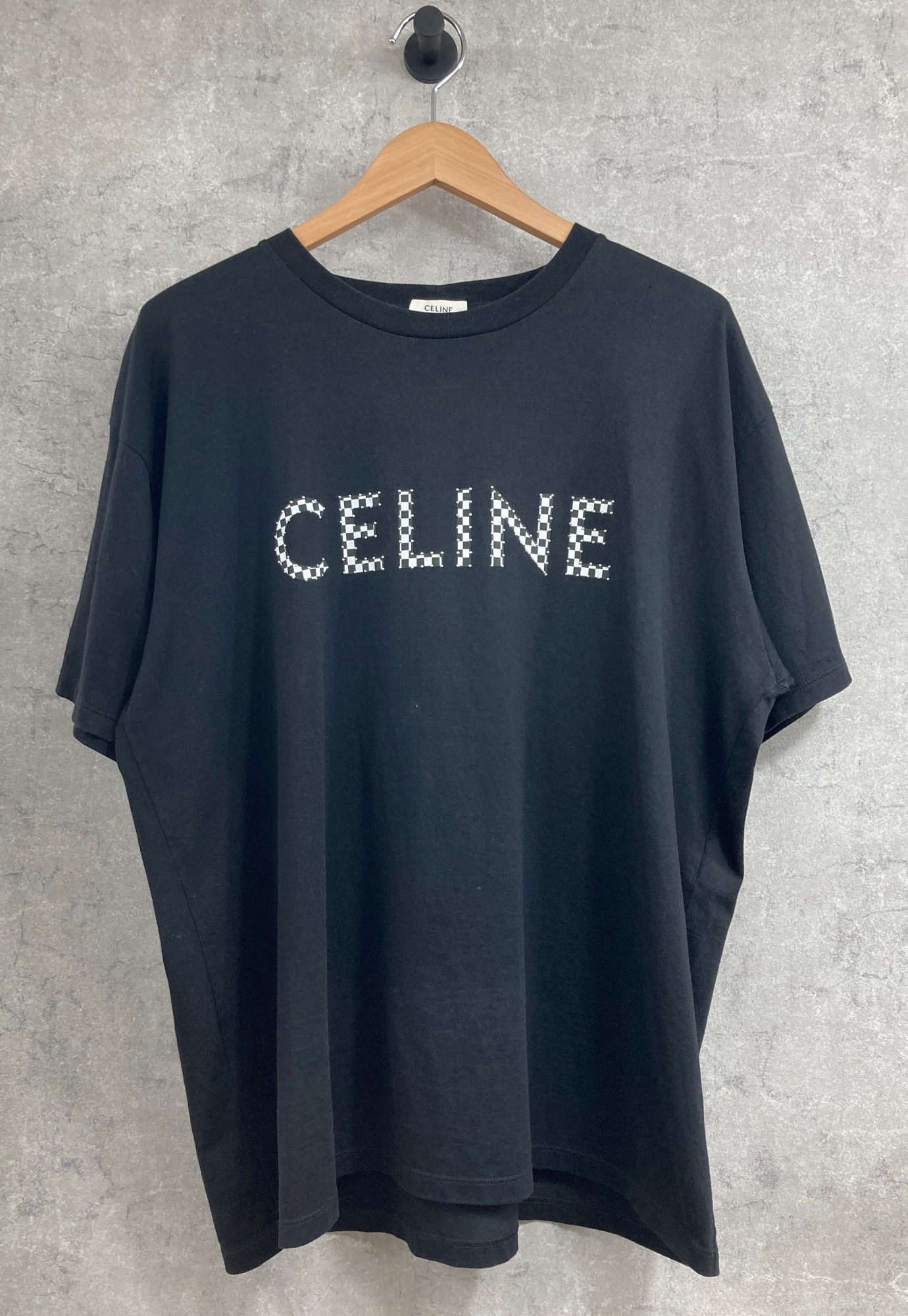 100 ％品質保証 CELINE/セリーヌ】よりスタッズ付ルーズTシャツを買取入荷いたし トップス