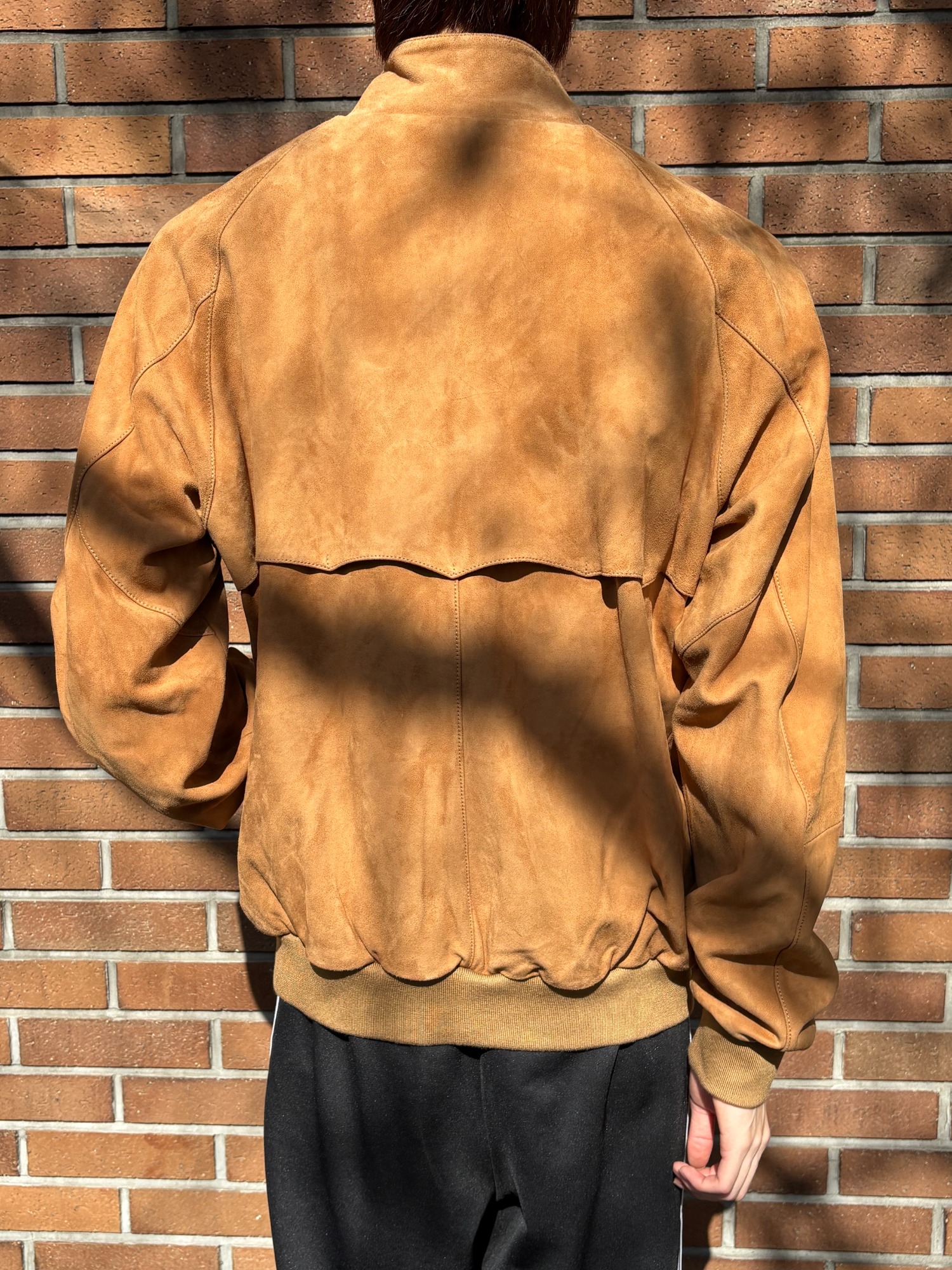 A-806【リユースのサカイ野々市店】BARACUTA ハリントンジャケット ブラウン BARACUTA/バラクータ】より ゴートスエードハリントンジャケット を
