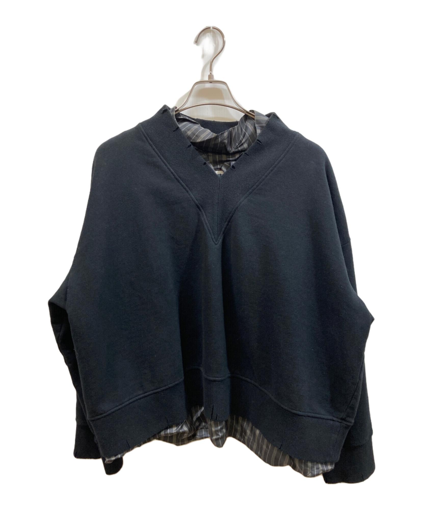 Maison Margiela Co-Ed レイヤードVネックスウェット MAISON MARGIELA(メゾンマルジェラ) 21SS Co-Ed draped design v-neck