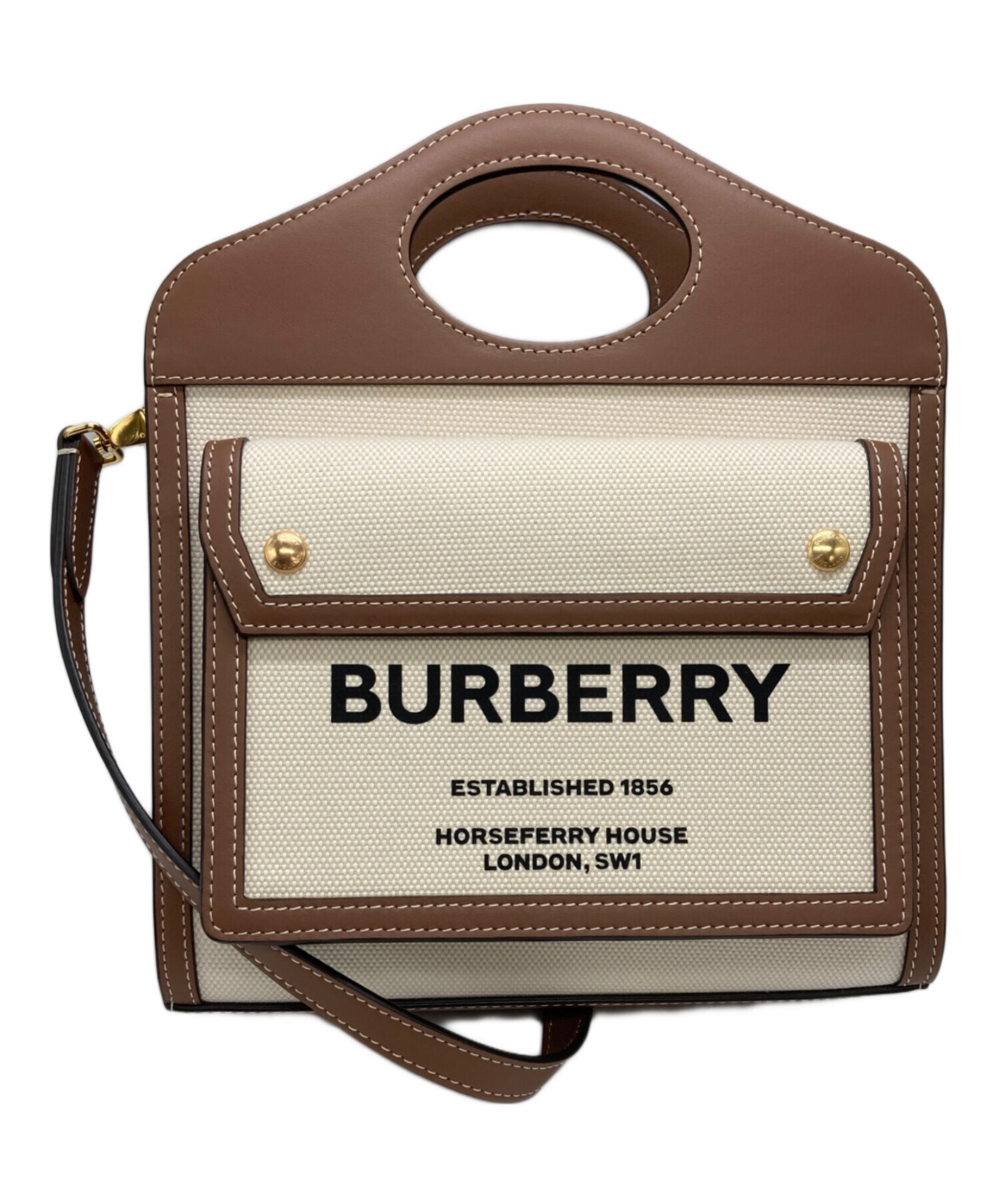 BURBERRY / バーバリー】ミニ ポケットバッグ | 上質なキャンバスと