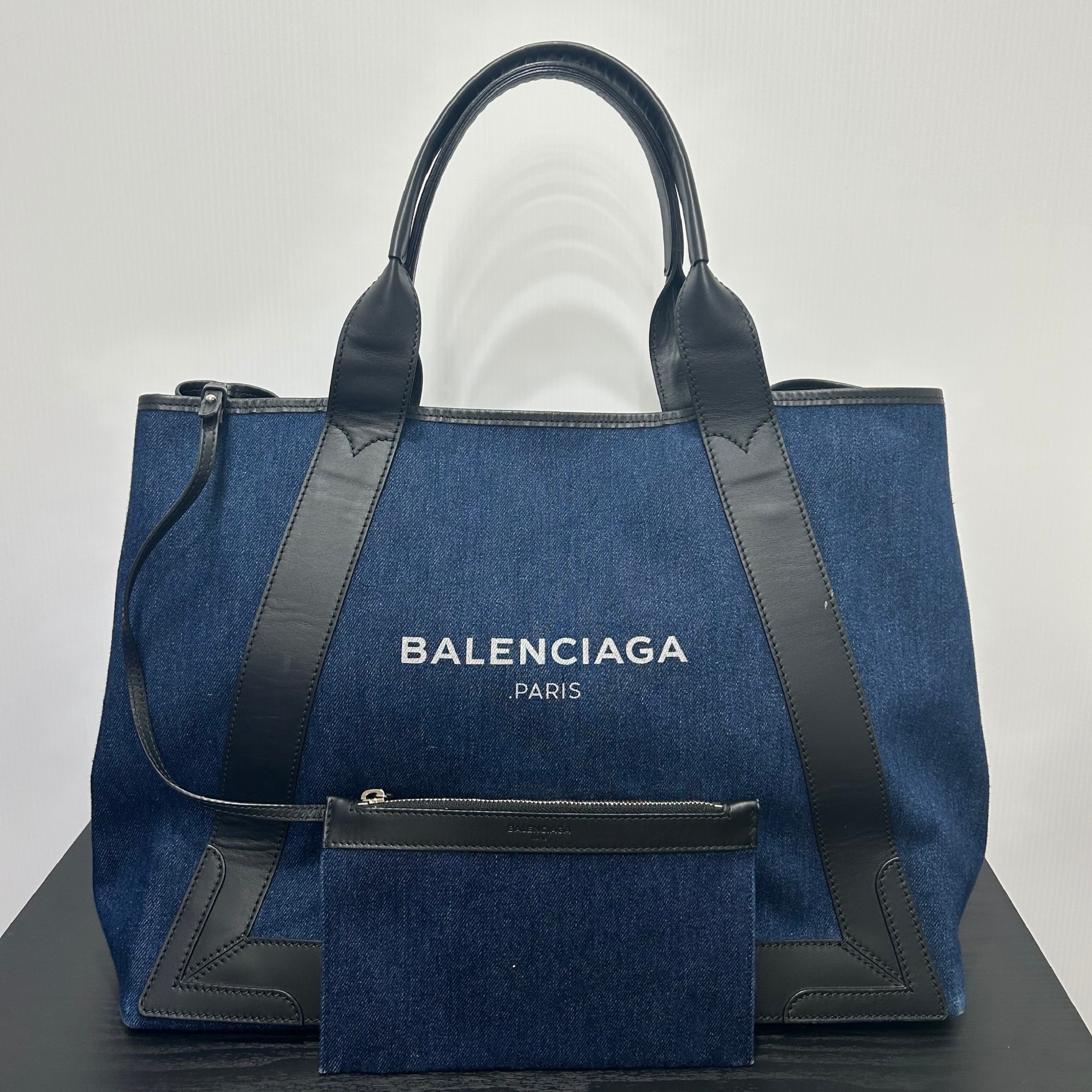 BALENCIAGA バレンシアガ　ネイビーカバス 送料無料】BALENCIAGA[バレンシアガ] / NAVY CABAS S TOTE BAG