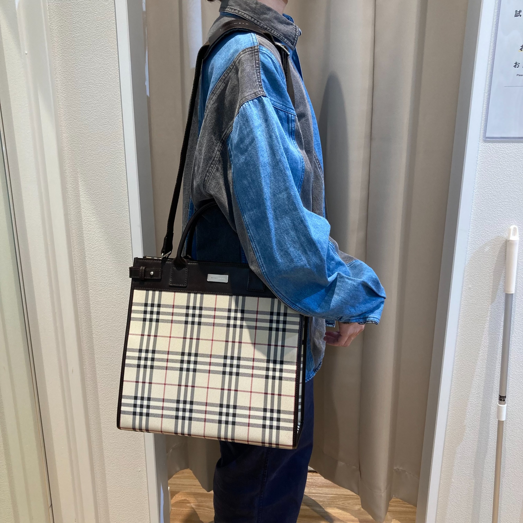 BURBERRY/バーバリー】ノヴァチェックトートバッグを買取入荷 