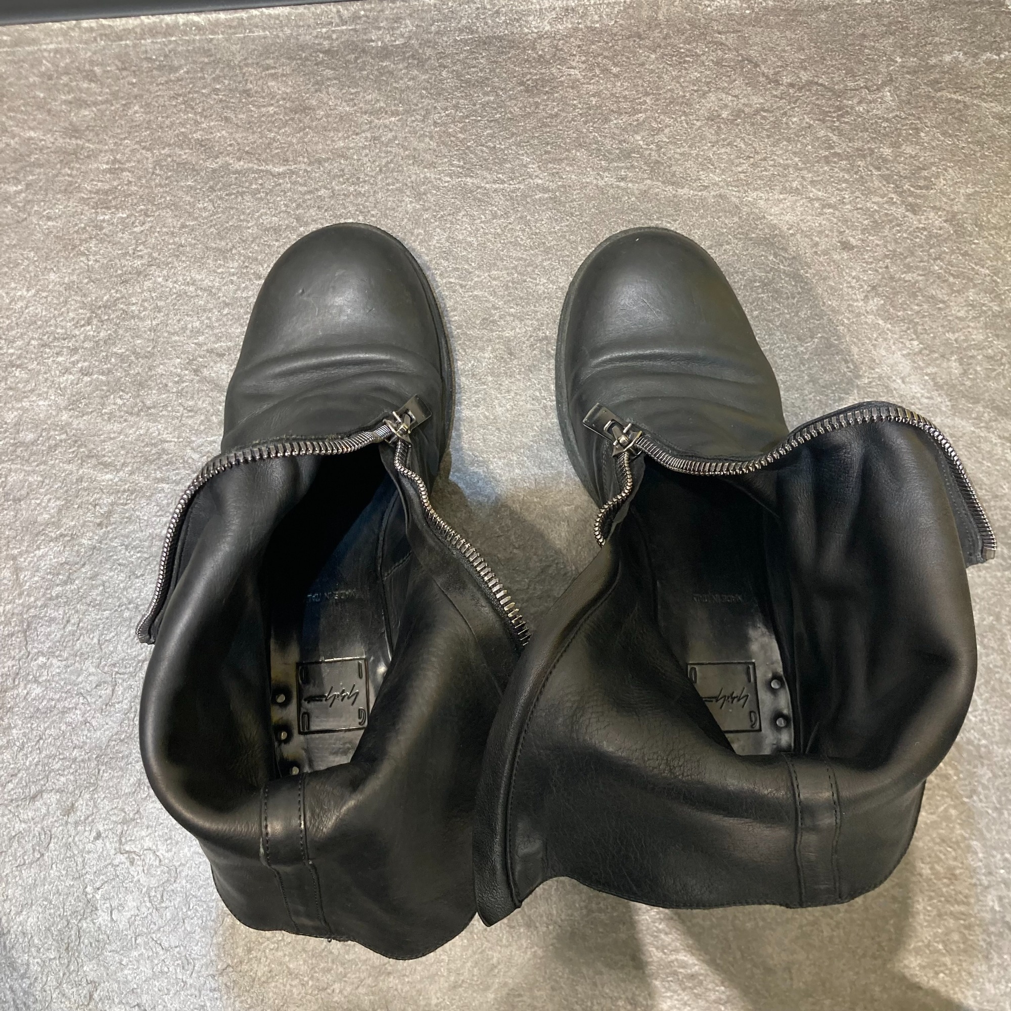 Yohji Yamamoto pour homme × GUIDI 】 フロントジップブーツ