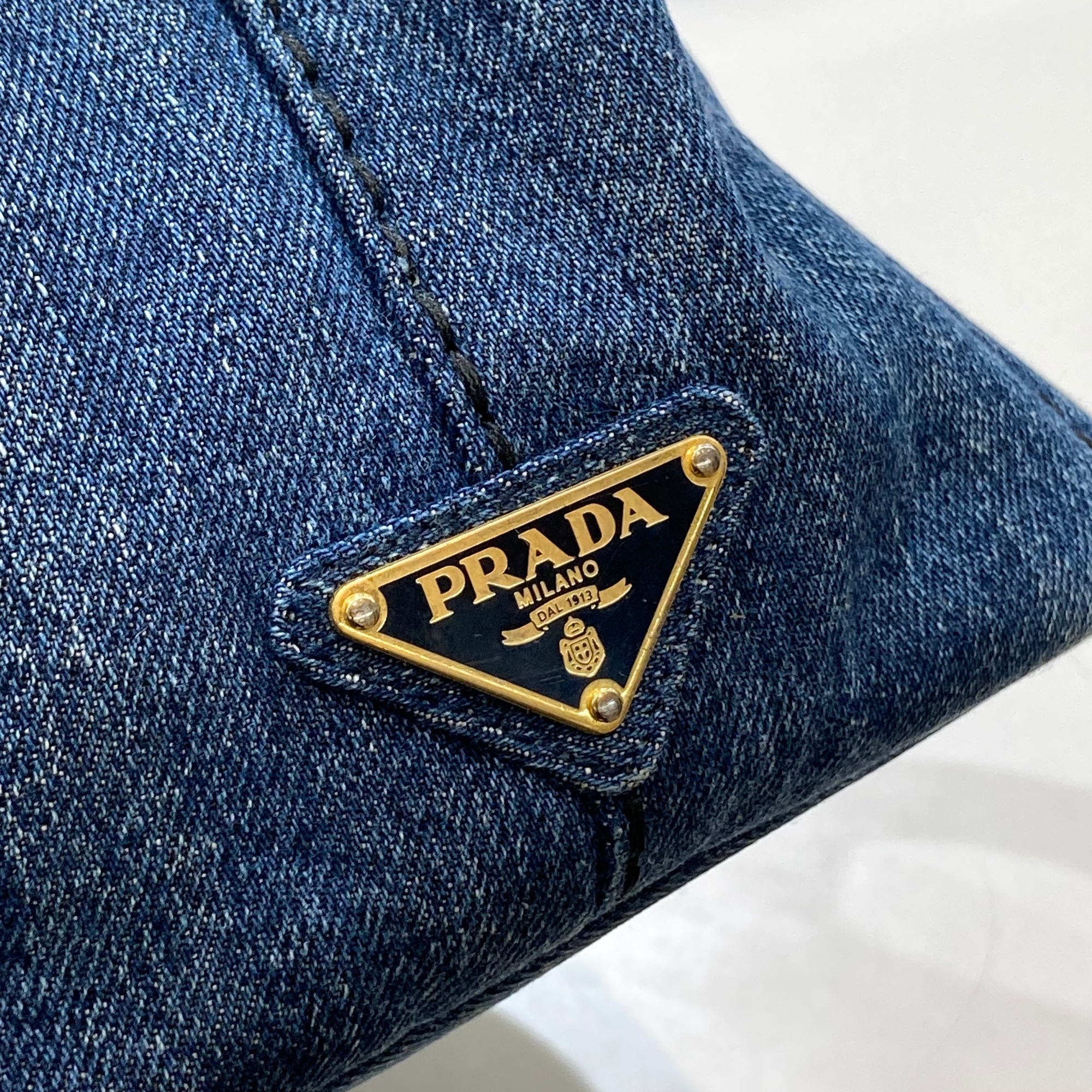 PRADA カナパ デニムトートバッグ PRADA プラダ カナパ ショルダーバッグ トート バッグ デニム