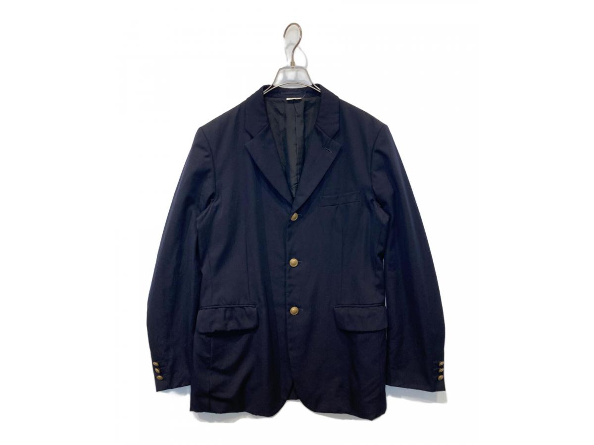AD2012 コムデギャルソンオム 金ボタン 紺ブレ 日本製 M相当 COMME des GARCONS HOMME PLUS / コムデギャルソンオムプリュス】金