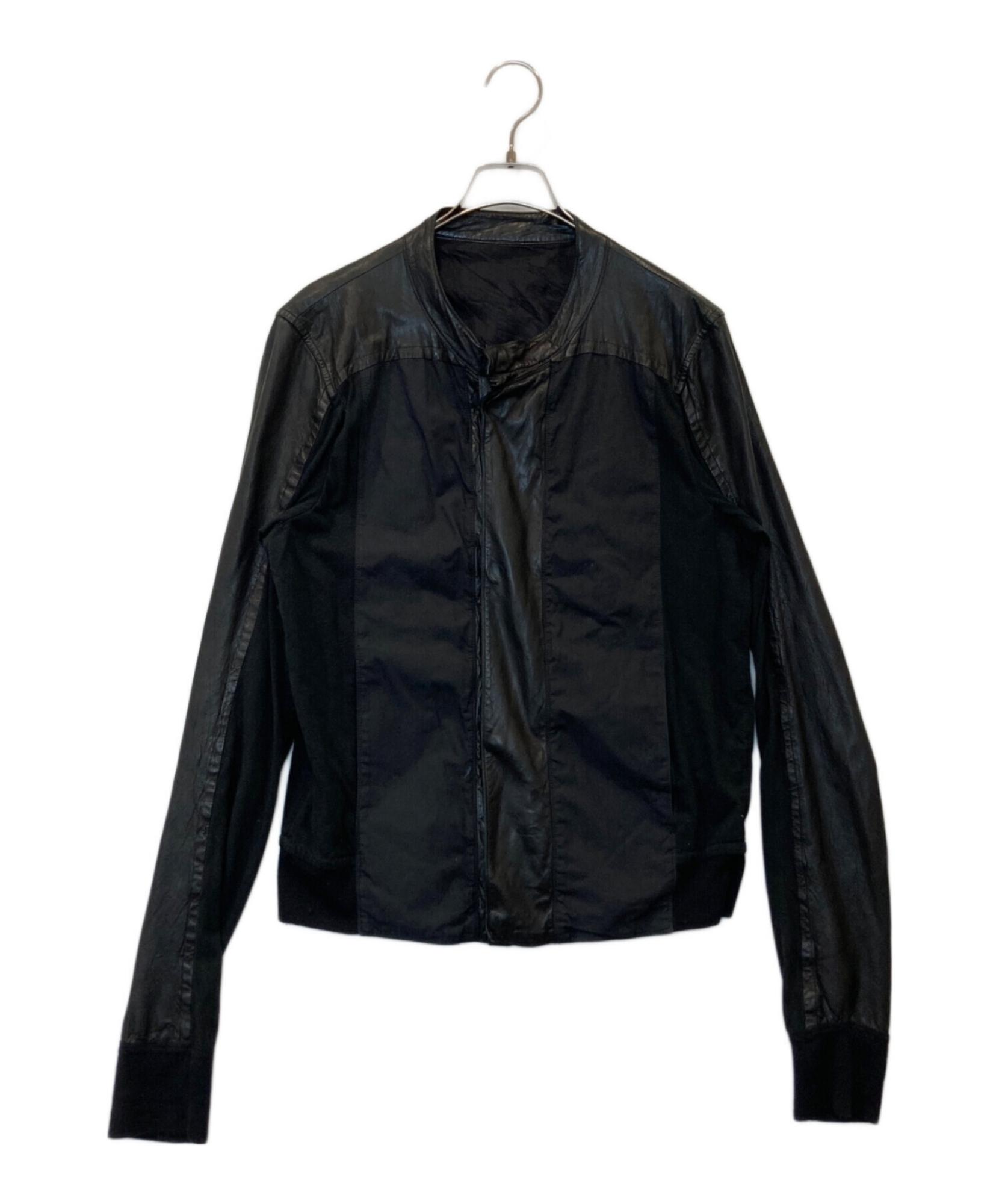 RICK OWENS / リックオウエンス】leather switching riders jacket