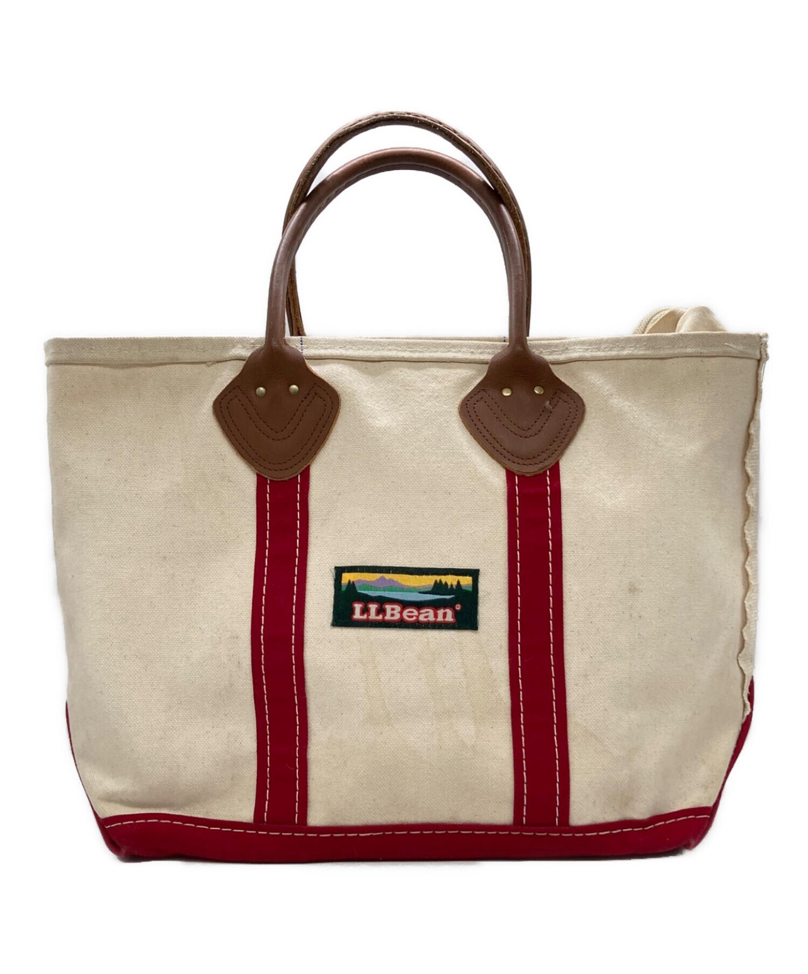 L.L.Bean / エルエルビーン】レザーハンドルキャンバストートバッグ