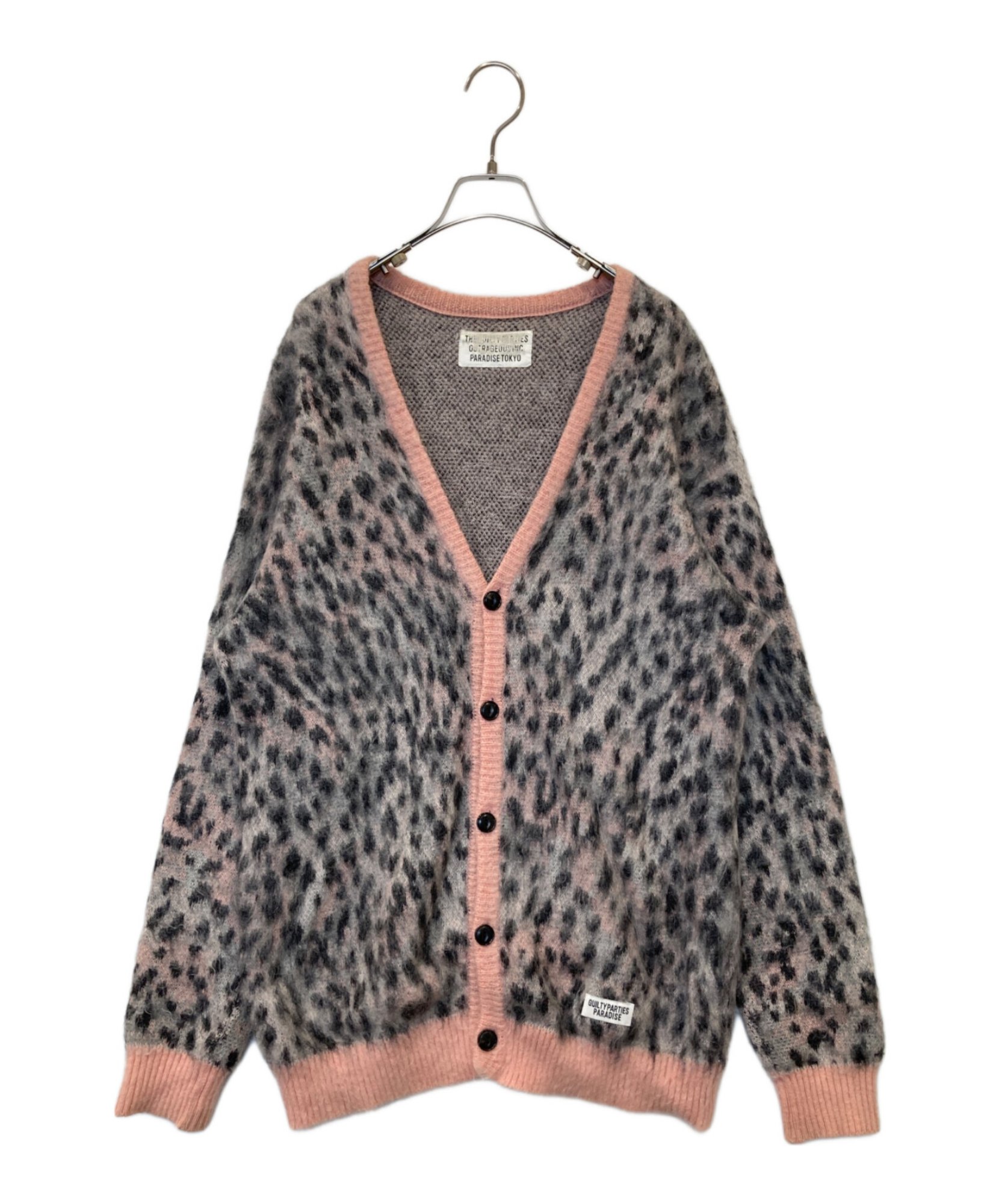 WACKO MARIA / ワコマリア】LEOPARD MOHAIR KNIT JACQUARD CARDIGAN