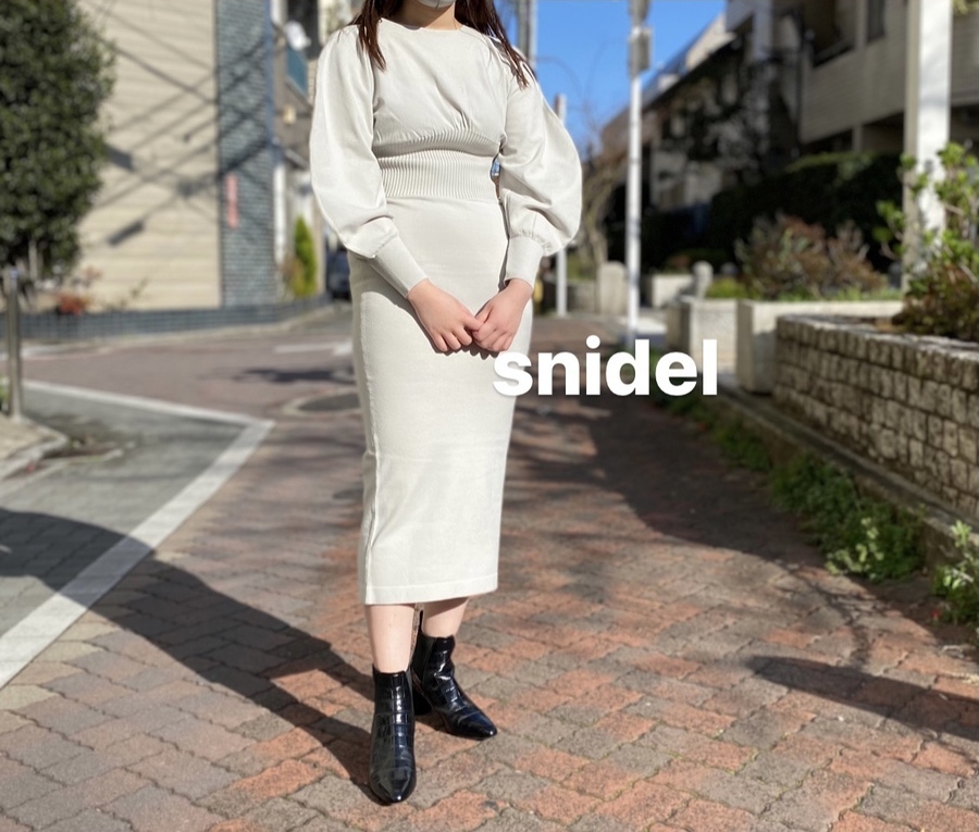 snidel 今期 ウエストマーク ニットワンピース www.krzysztofbialy.com