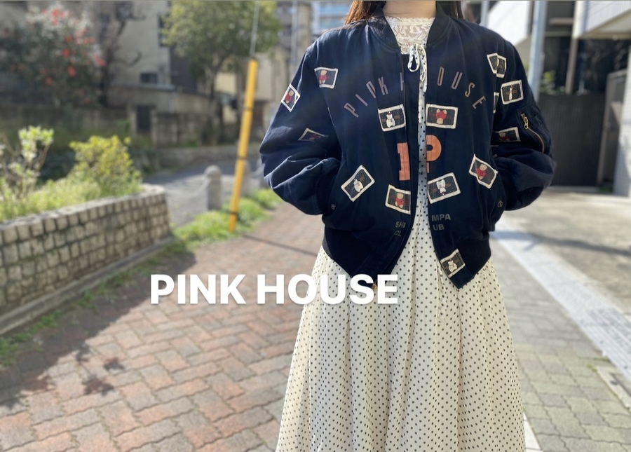 ヴィンテージアイテム Pink House ピンク ハウス ヴィンテージブルゾンをお買取り入荷しました 21 03 19発行