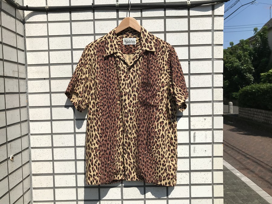茶色S wacko maria HAWAIIAN やばかっ SHIRT アロハ 野村訓市