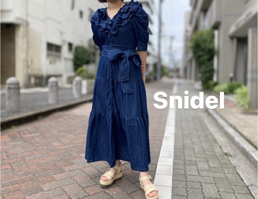 セレクトショップブランド【SNIDEL / スナイデル】デニムワンピースを