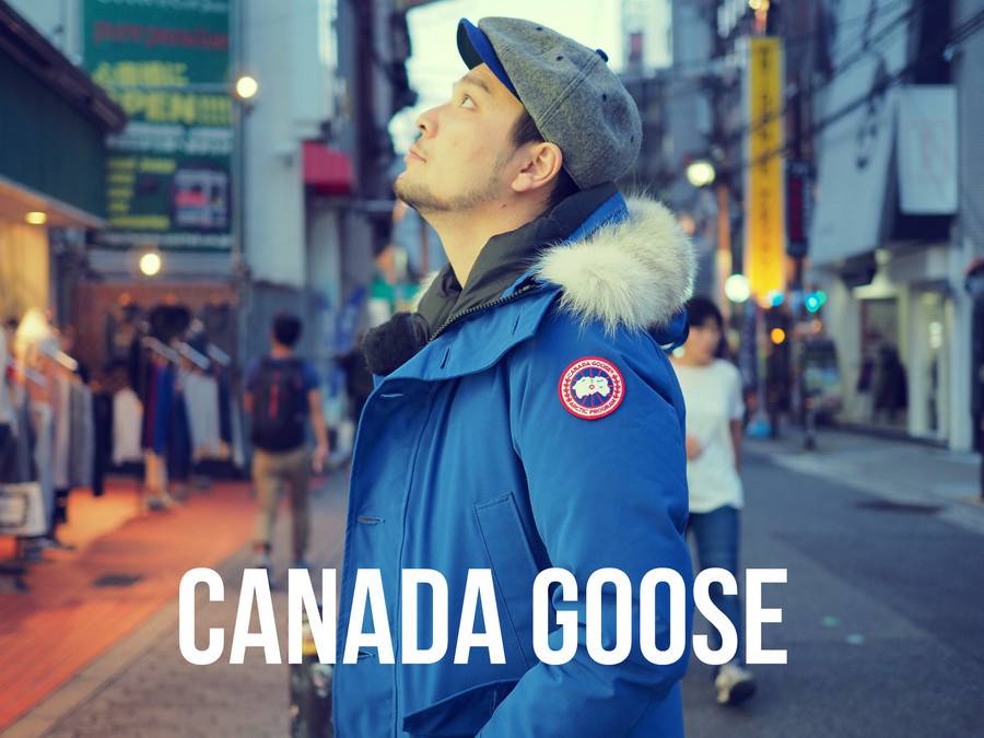 カナダグース ダウンジャケット 青