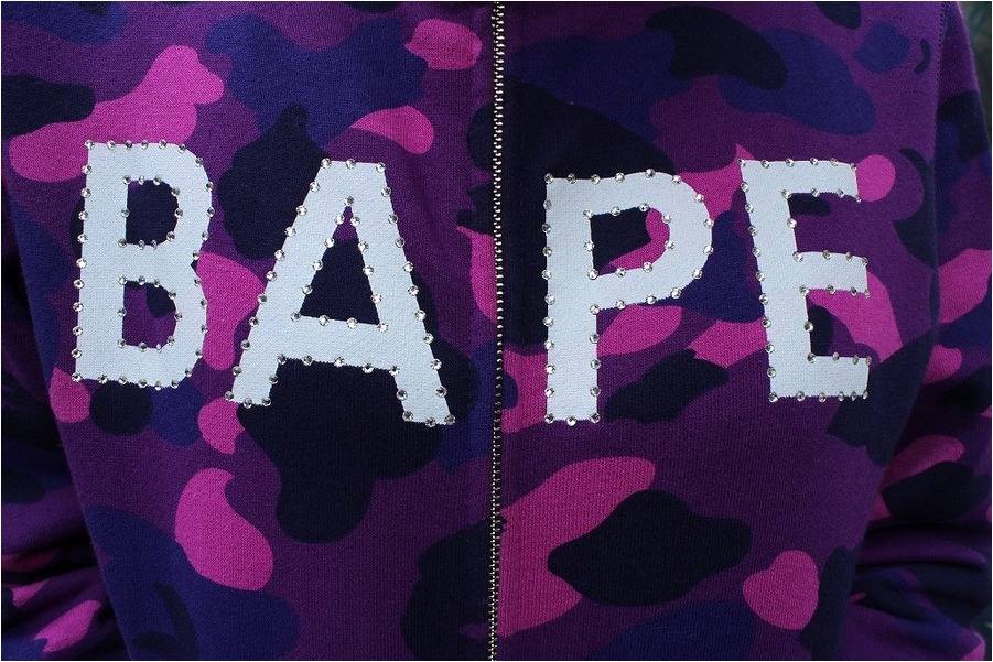 BAPE ピンクカモスワロパーカー