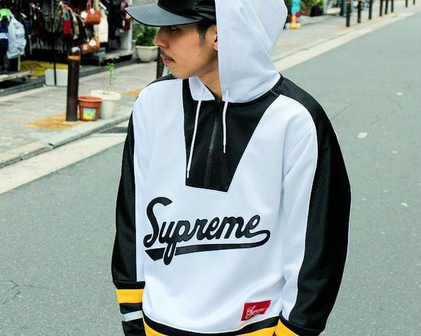 supreme 3Mreflective hooded hockey 聞きだし top黒M 