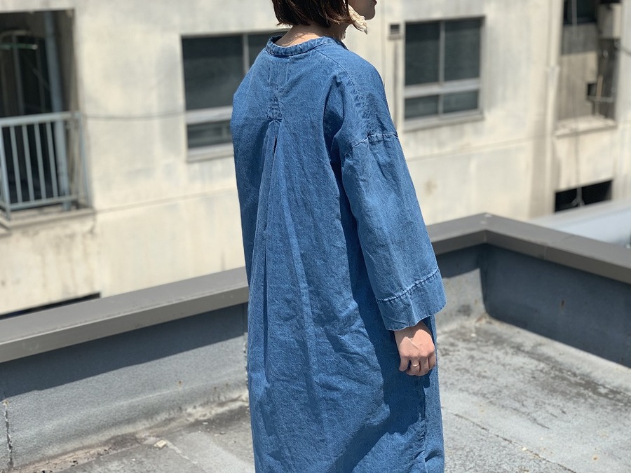 argue denim caftan dress