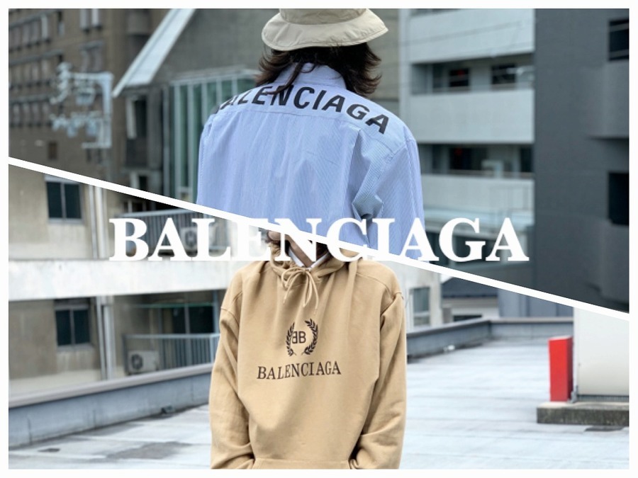 BALENCIAGA バレンシアガ　デニムシャツ　バックロゴ