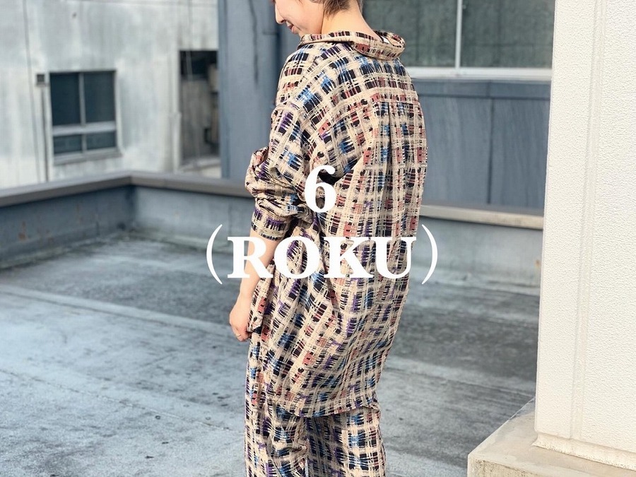 6(ROKU) BEAUTY&YOUTH/ロク】CHECK PRINT SHIRT&PANTS・セットアップで