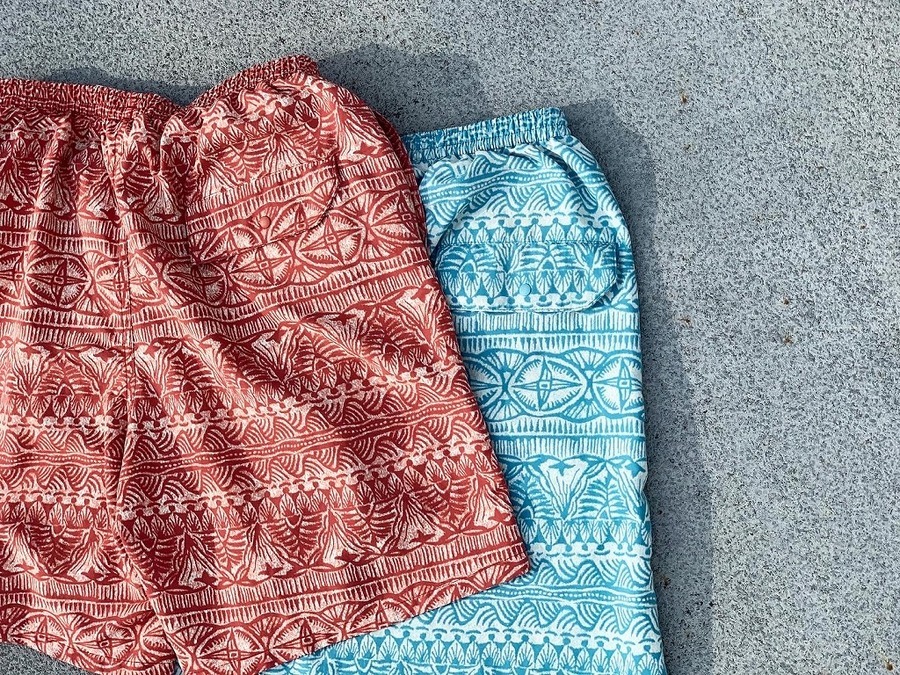 L 雪無しタグ patagonia 90s バギーズ 総柄 ショーツ パタゴニア