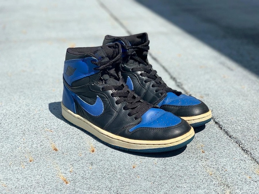 入手困難】NIKE/AIR JORDAN 1 RETRO ROYAL/ロイヤル・2001年初復刻