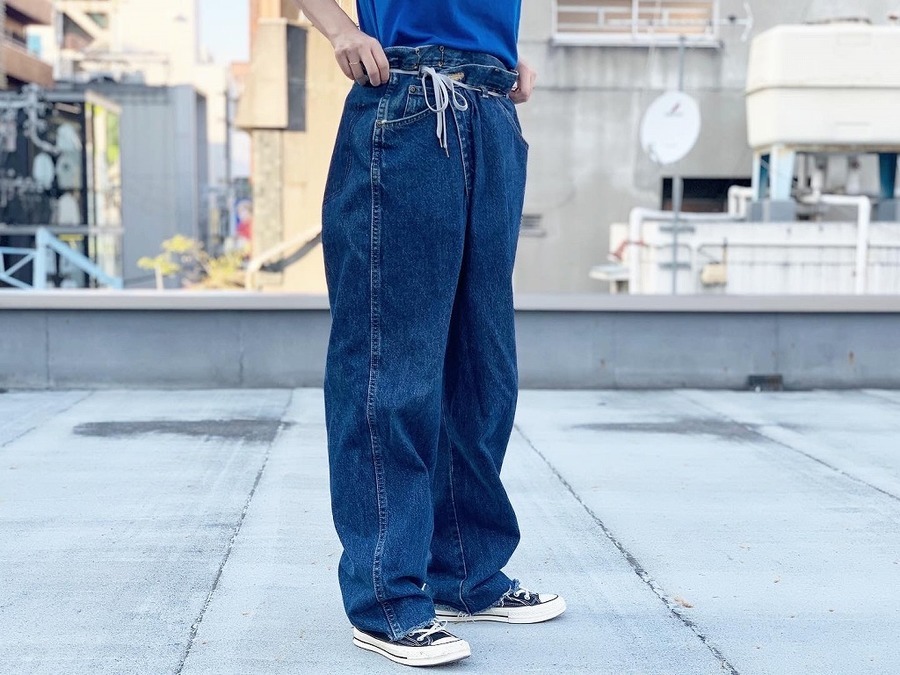 メゾンエウレカVINTAGE REWORK BIGGY PANTS デニム - ショートパンツ