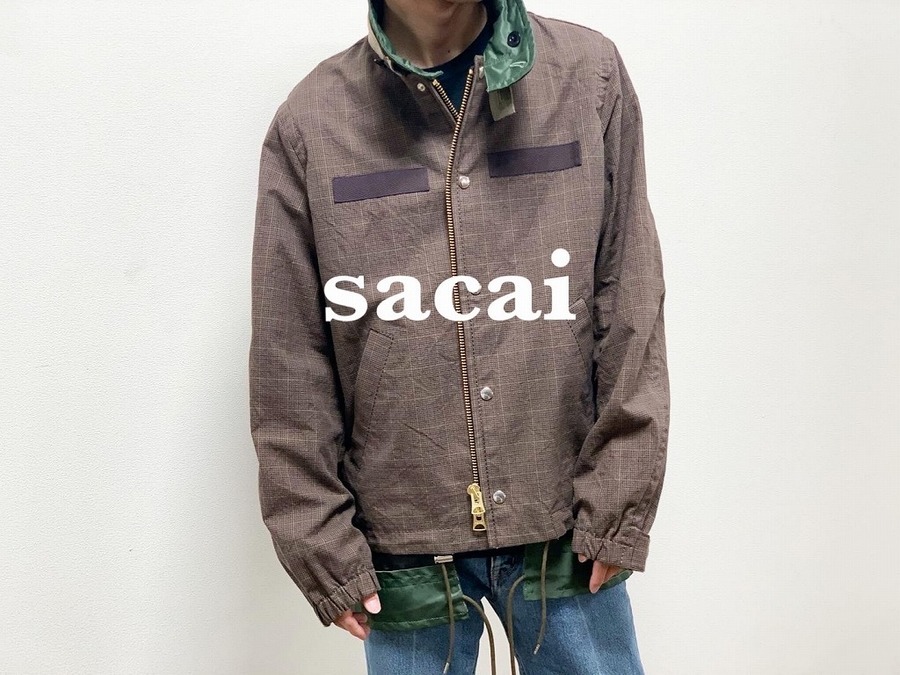 SACAI/サカイ】20SS・GLENCHECK JACKET買取入荷！！[2020.10.22発行